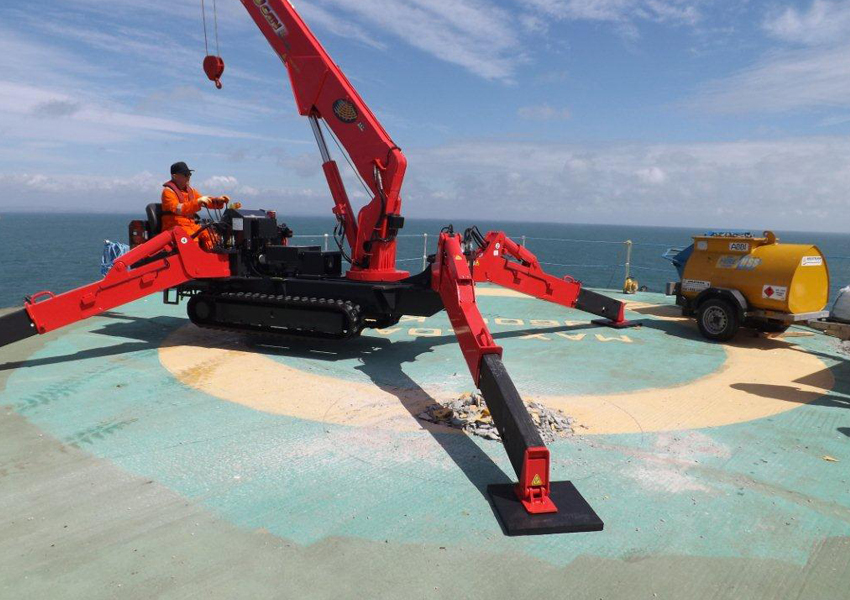 Our UNIC spider cranes are perfect for work on offshore jobs